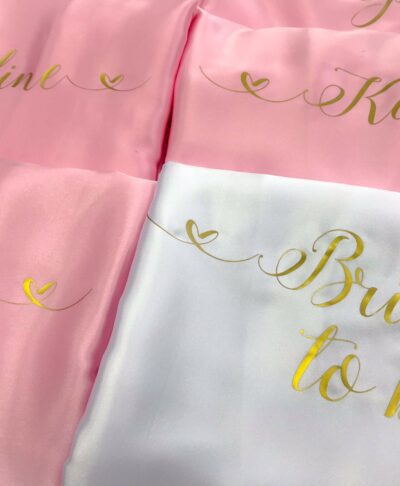 personalised satin robe