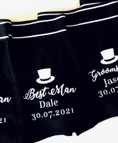 personalised groomsmen boxers