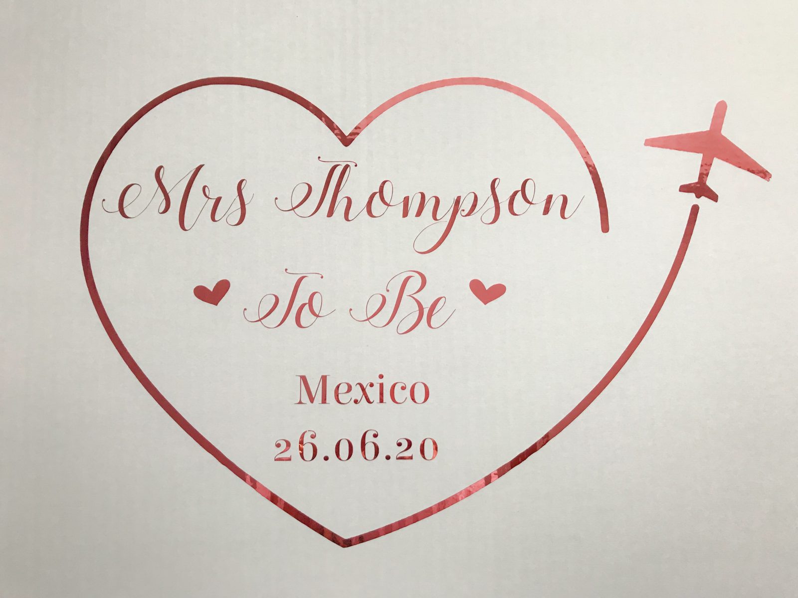 The Personalised Wedding Room