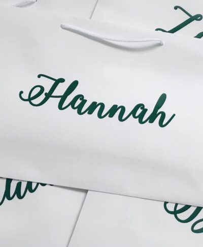 personalised name gloss gift bag
