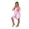 Children’s personalised satin robe with flower girl r