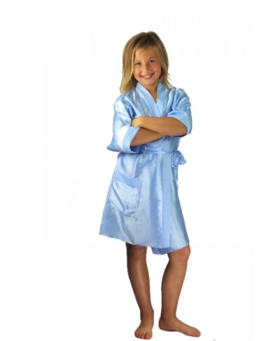 personalised childrens satin robe