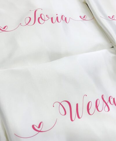 personalised satin robe