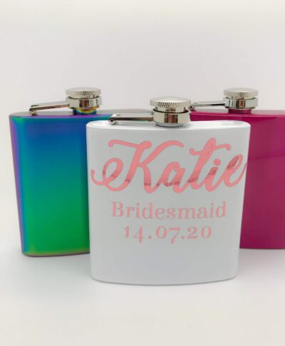 personalised hip flask for bridesmaids