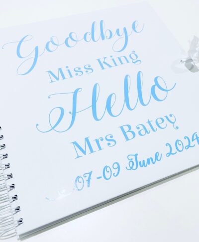 Personalised Hen Party Book for bride and bridal party keepsake