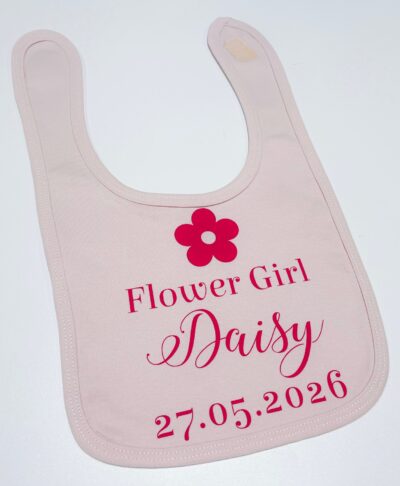 Personalised Flower Girl Bib