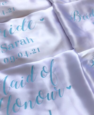 childrens personalised satin robe