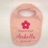 Personalised Flower Girl Bib for toddlers and young children at weddings