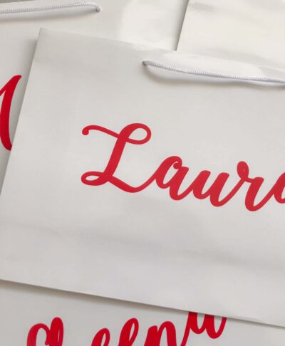 gift bag with name on