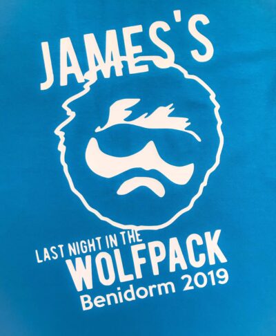 wolfpack stag do tshirt