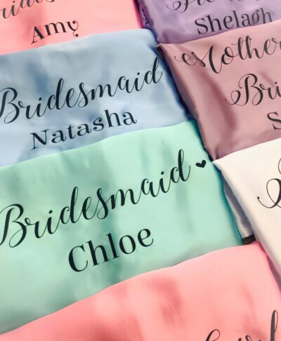 personalised wedding role robe