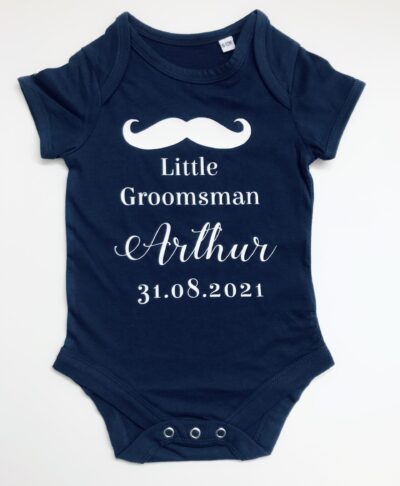 personalised wedding babygrow