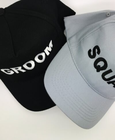 groom squad baseball caps