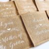 Personalised Wedding Role Jute Bag with bridesmaid name
