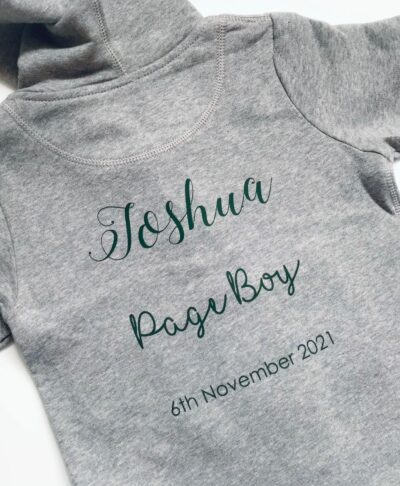 personalised page boy onesie
