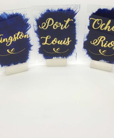 acrylic table number signs for wedding