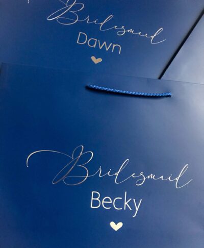 personalised name matt gift bag