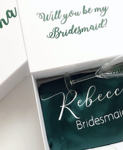 Personalised Bridesmaid Proposal Box Gift Set with luxury keepsake box and thoughtful gifts, perfect for asking bridesmaids to join your wedding party.