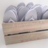 Personalised flip flop crate for weddings