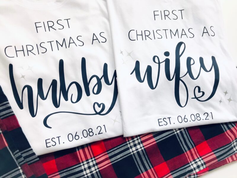 personalised mr & mrs pyjamas